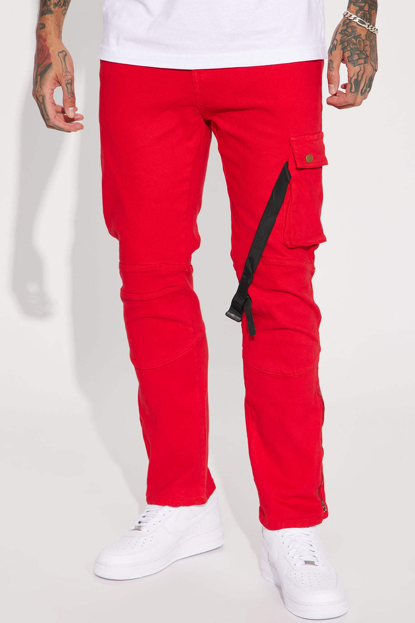 Mens pants shop with ankle zipper