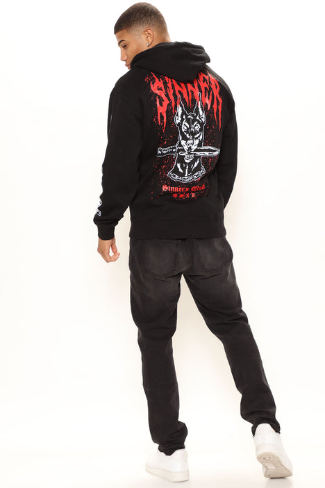 Sinner zip up hoodie shop