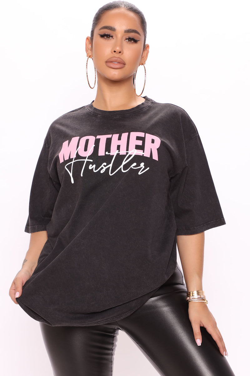 Mother Hustler Washed Tee - Black Wash | Fashion Nova, Screens Tops and ...