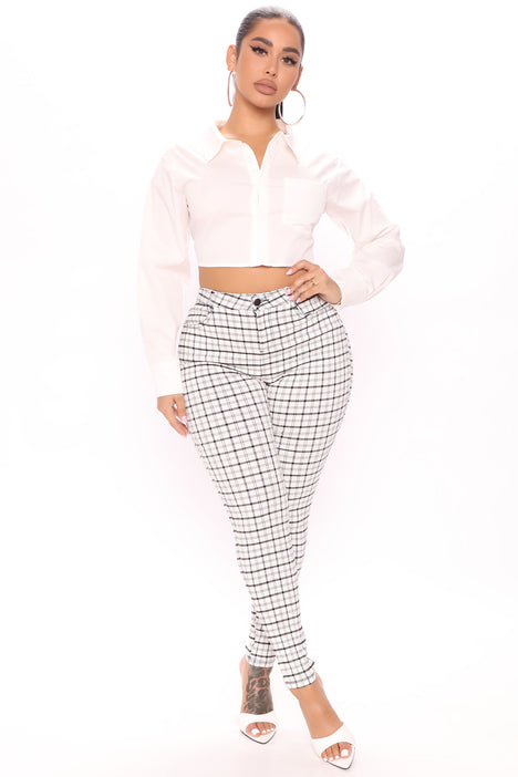 Fashion nova clearance plaid pants