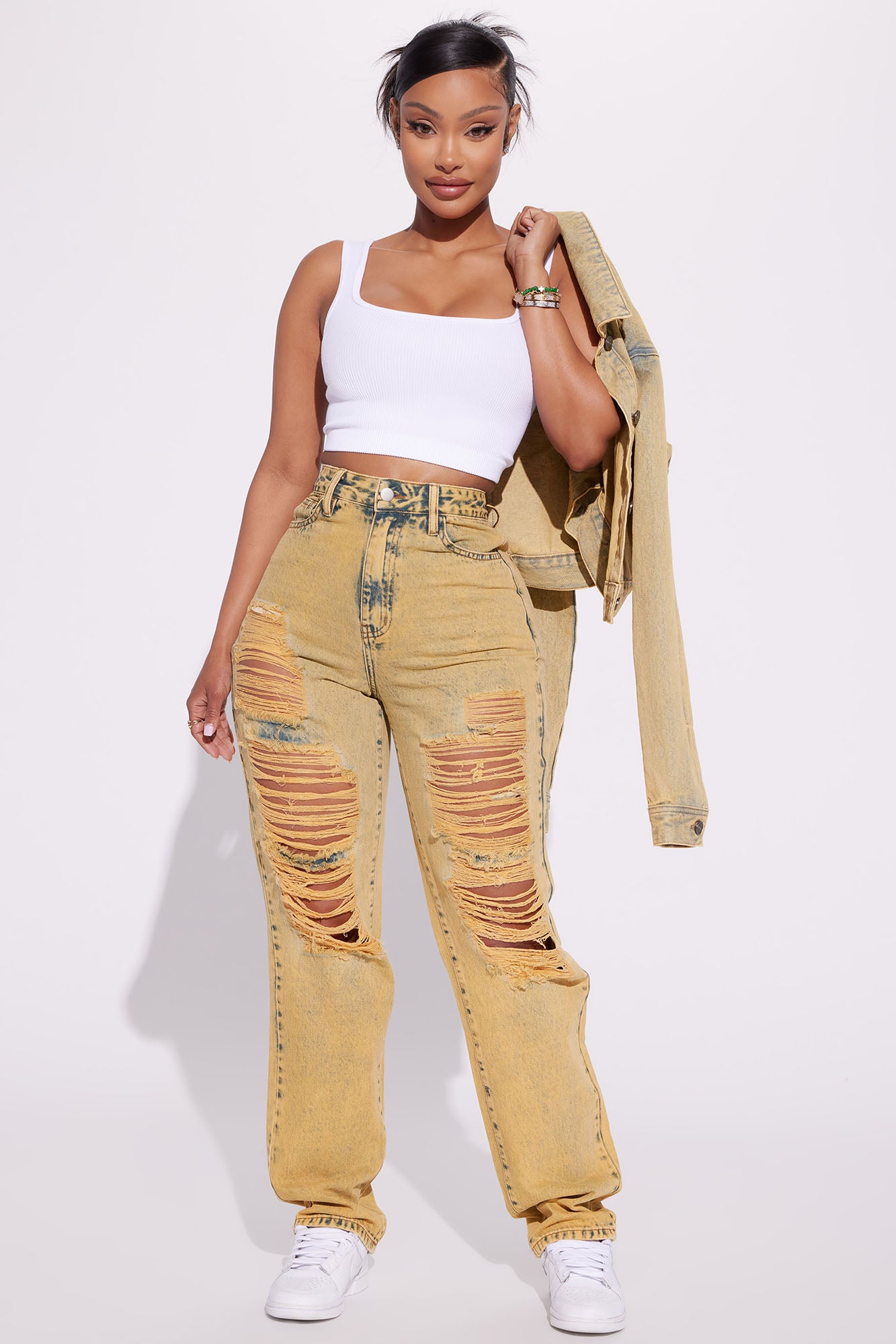 Fashion nova yellow discount pants