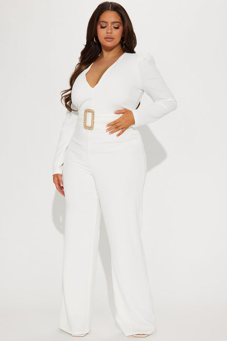 White jumpsuit sale size 14