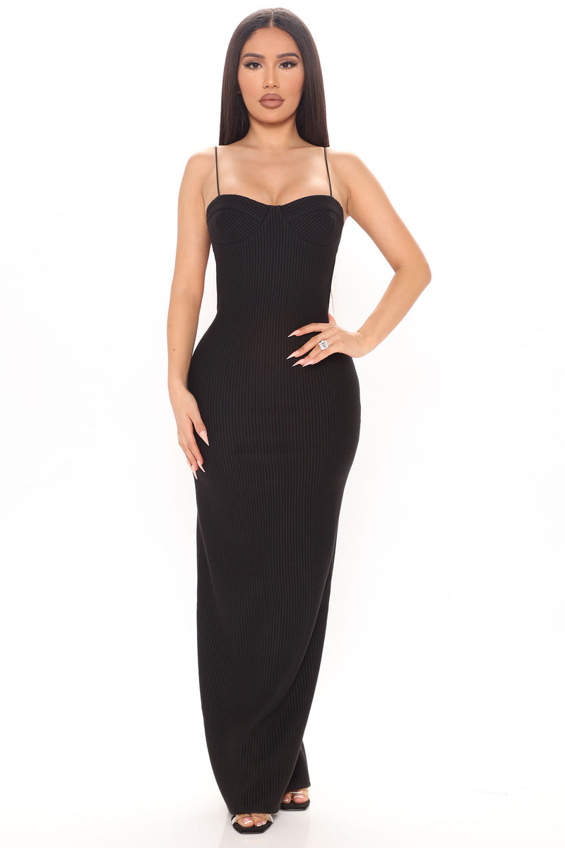 Sleek And Sassy Maxi Dress - Black | Fashion Nova, Dresses | Fashion Nova