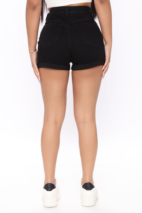 Shaping denim shorts on sale