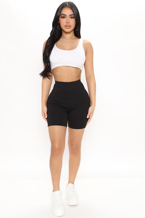 Could It Be Sweeter Mini Biker Shorts Black