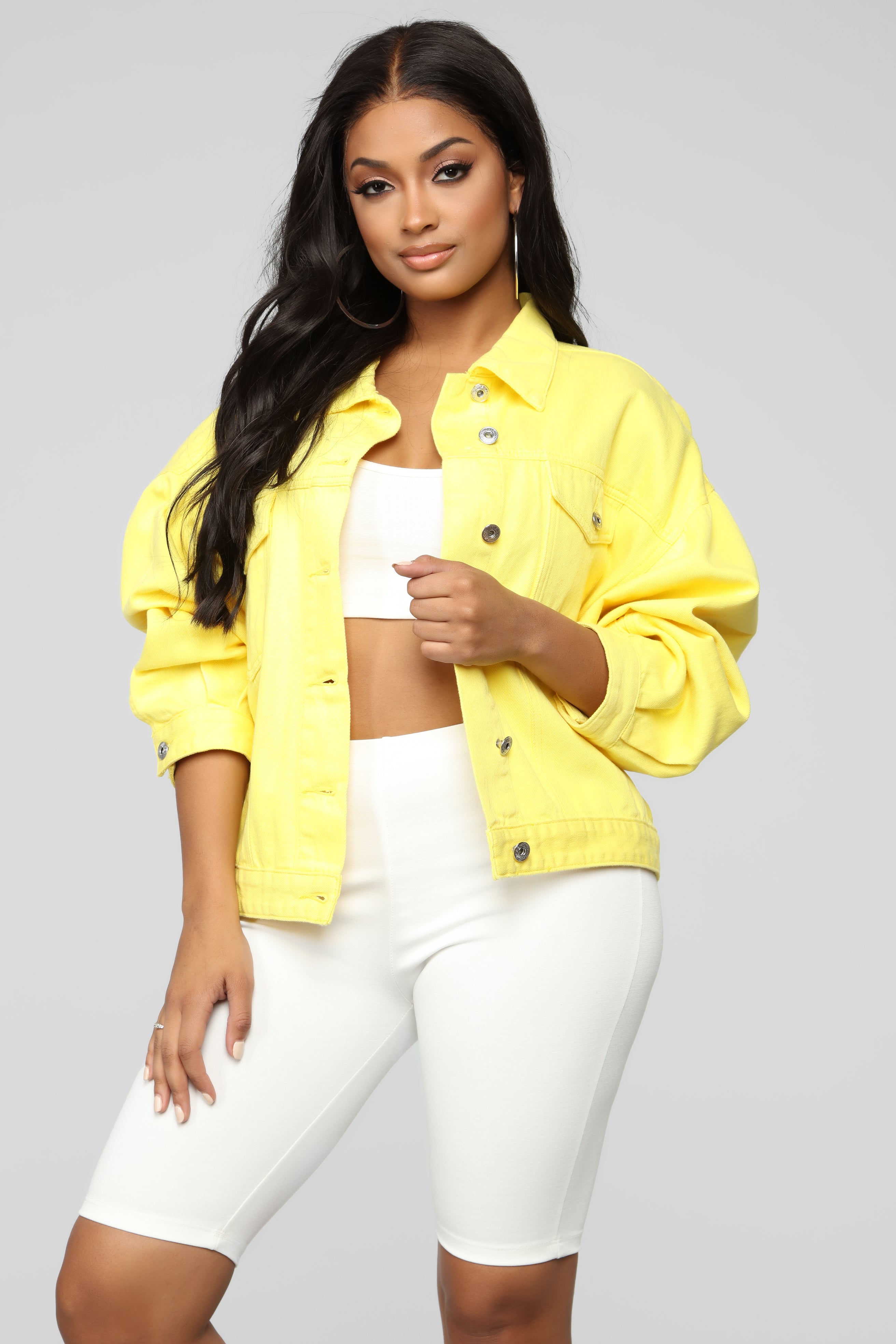 Fashion nova yellow jacket on sale