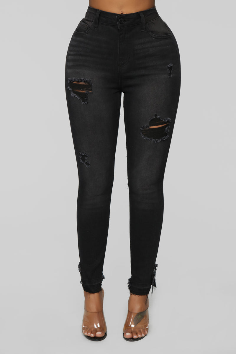 Cut The Crop Jeans - Black | Fashion Nova, Jeans | Fashion Nova