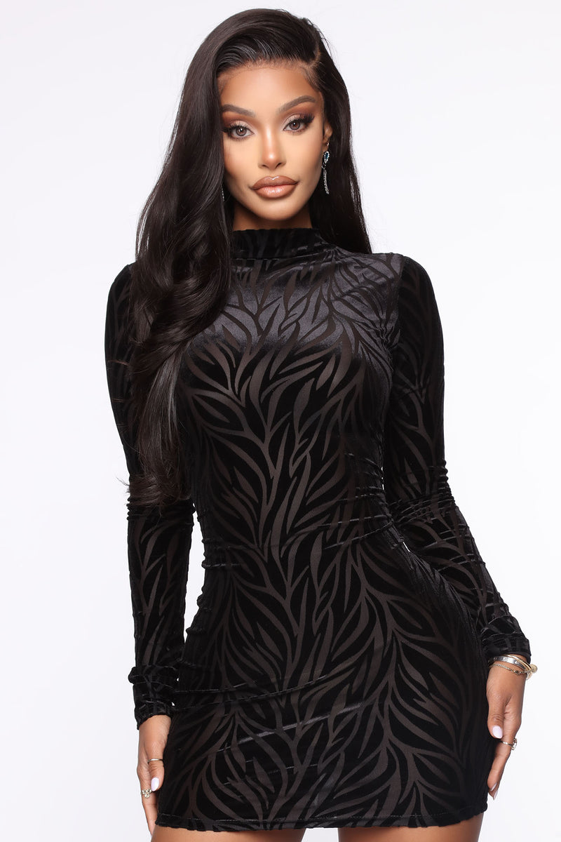 Out For A Wild Night Mini Dress Set - Black | Fashion Nova, Matching ...
