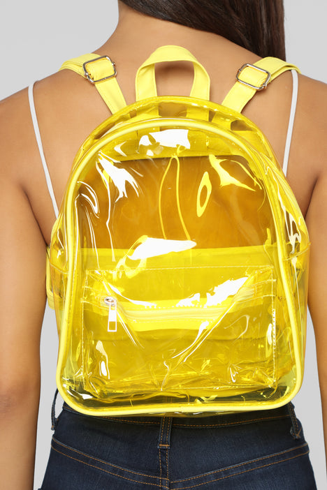 Clear sales yellow backpack
