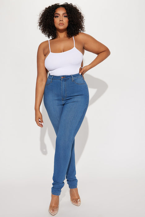 Fashion nova plus size high discount waisted jeans