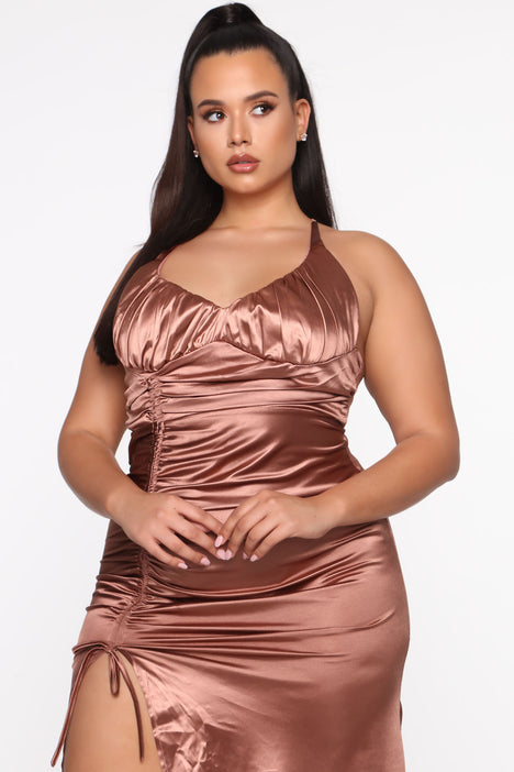 Roxanna Mermaid Satin Dress Coco
