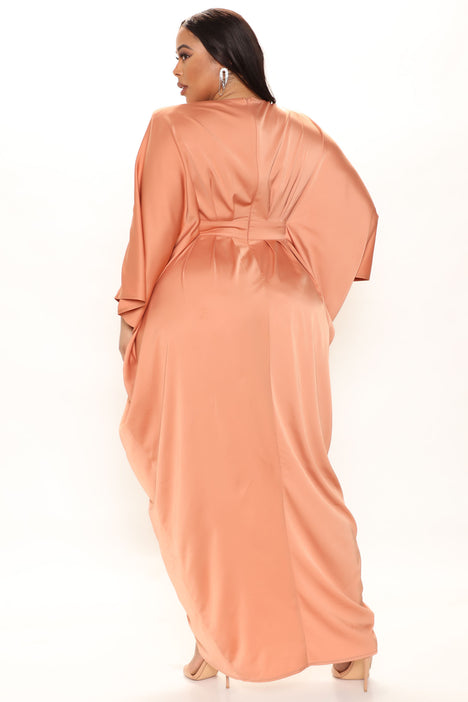 Fashion nova top peach dress