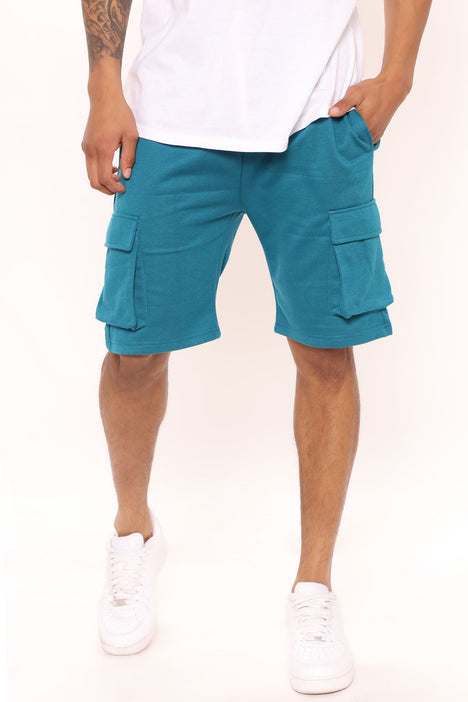 Teal sales cargo shorts