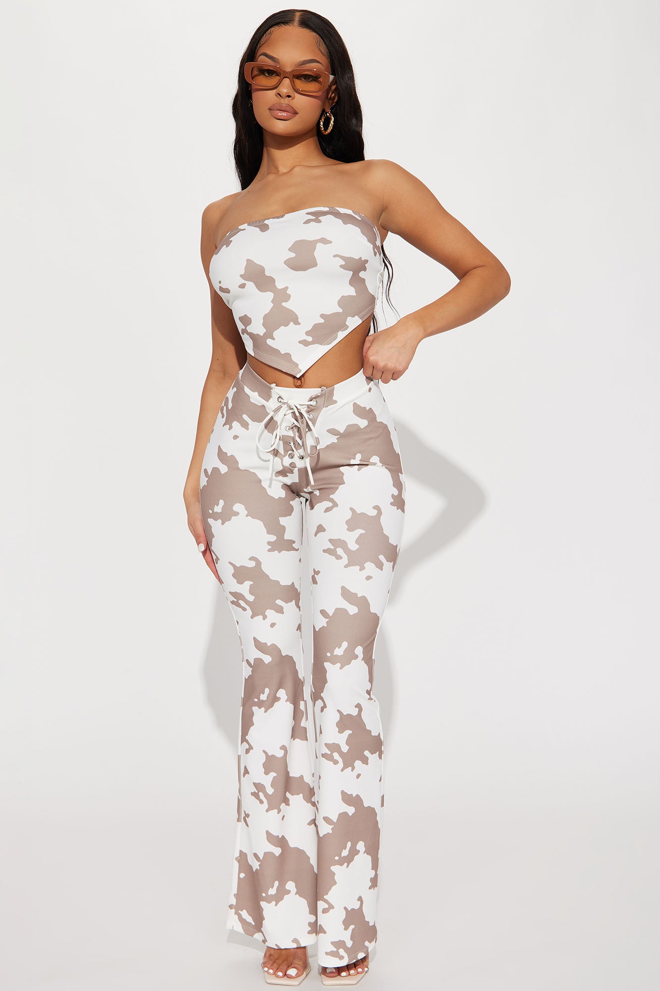 Flare pants set fashion sales nova