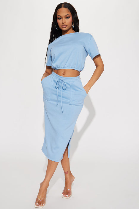 Blue skirt clearance fashion nova