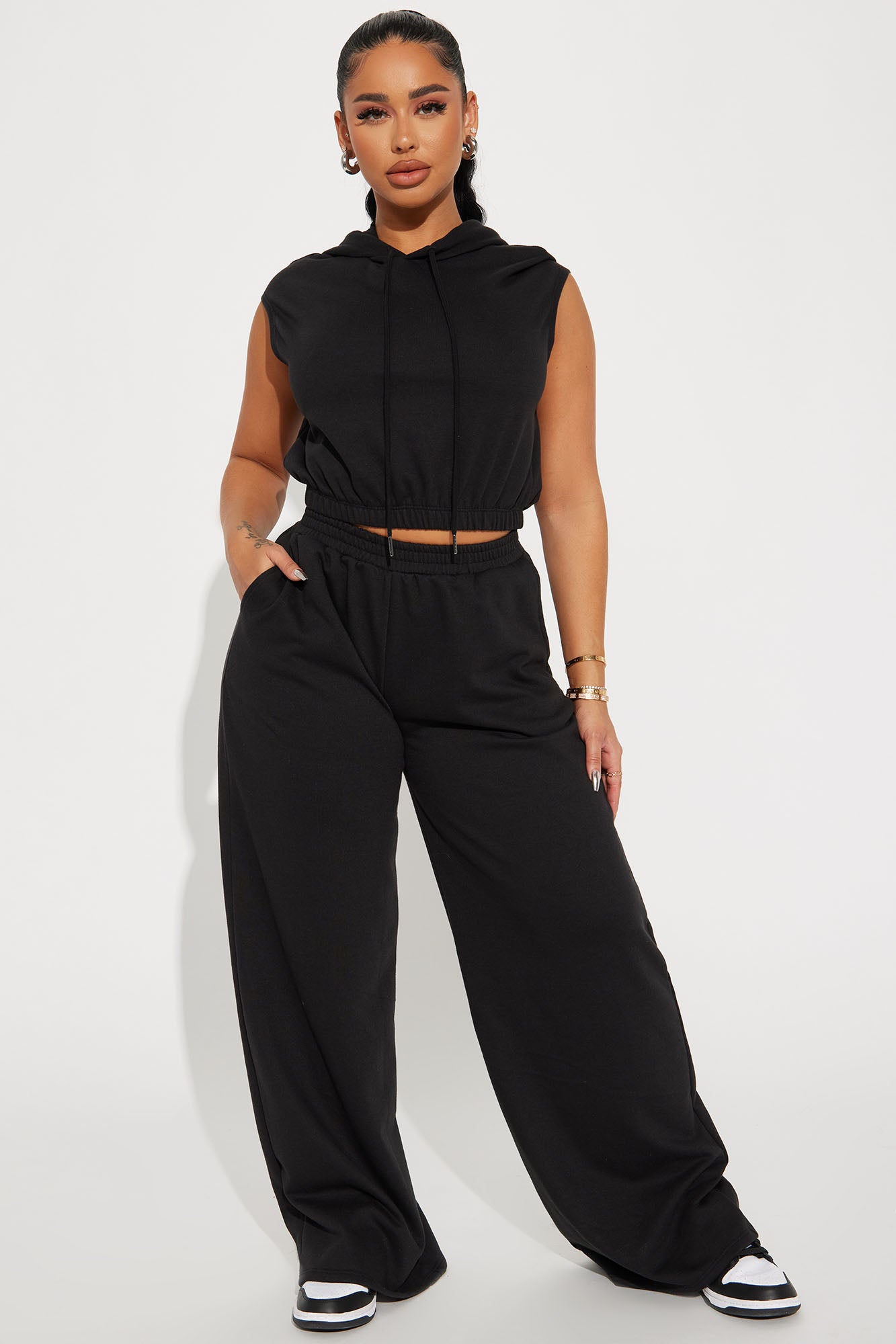 Always Sparkle Sequin Pant Set - Black, Fashion Nova, Matching Sets