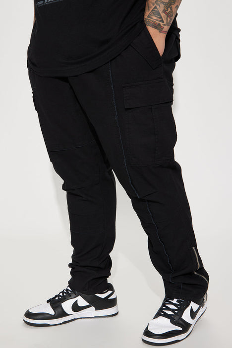 2Y Studios NEO ANKLE ZIP PANTS - Cargobukser - black/sort - Zalando.dk