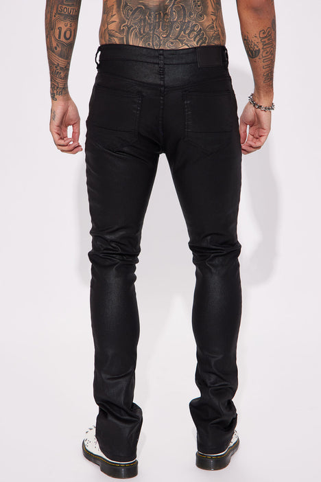 Waxed skinny jeans mens outlet