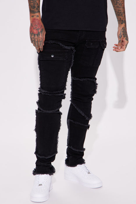 Be Rowdy Stacked Skinny Jeans - Black