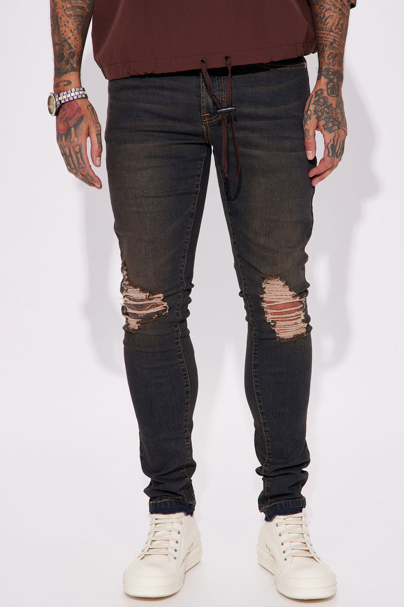 Trust Your Instinct Stacked Skinny Jeans - Dark Wash | Fashion Nova ...