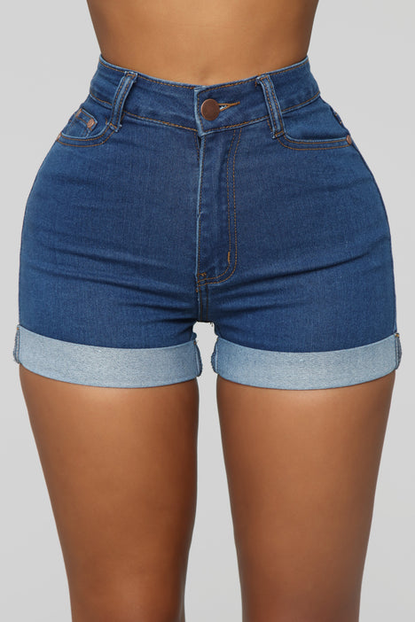 Carter Denim Shorts MediumWash Fashion Nova Jean Shorts