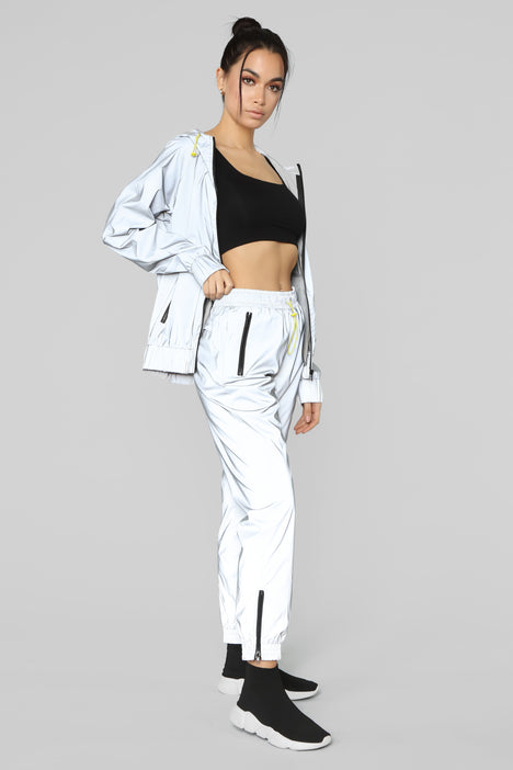 Reflective best sale joggers womens
