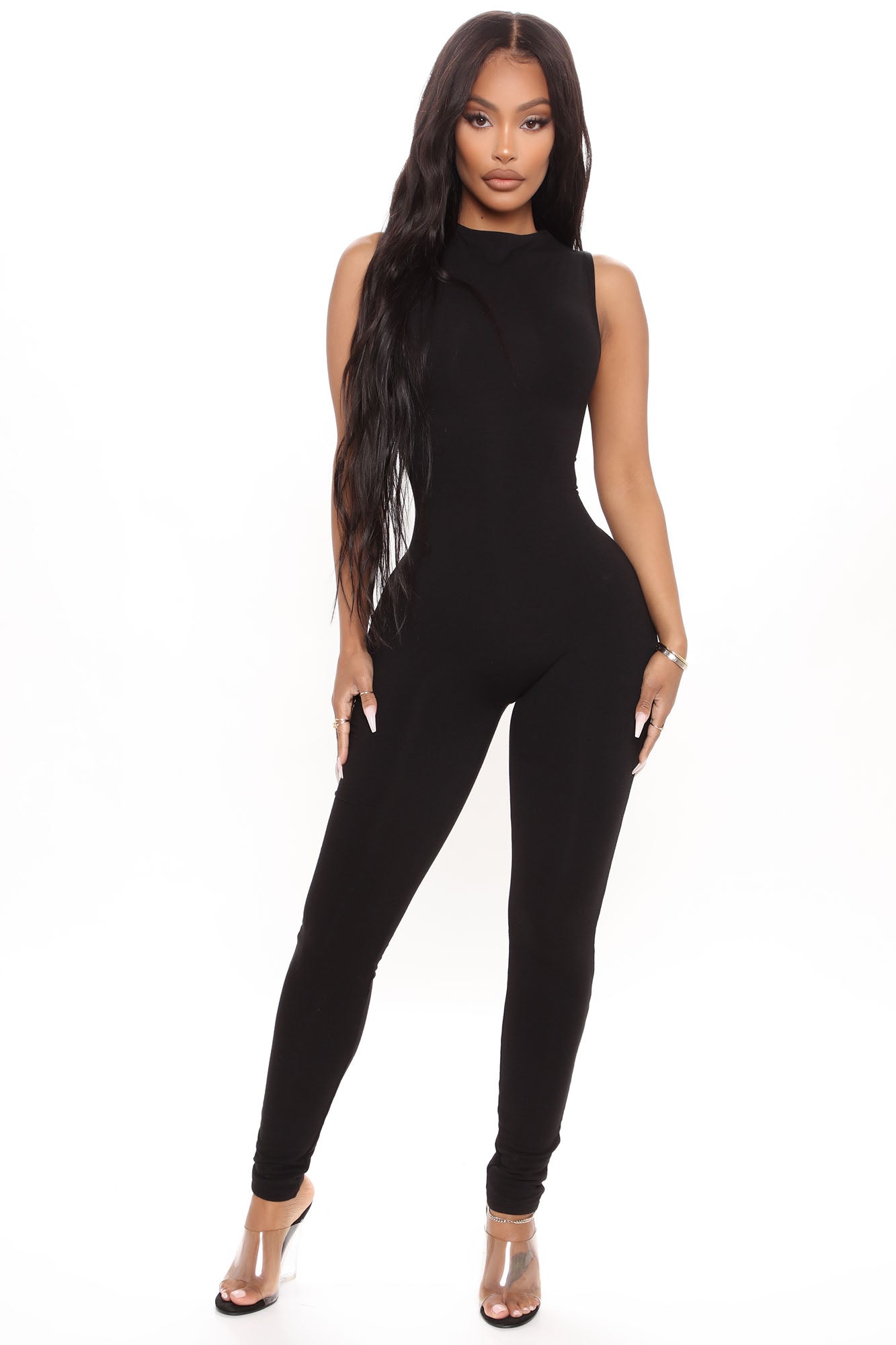 Dotted line shop jumpsuit fashion nova