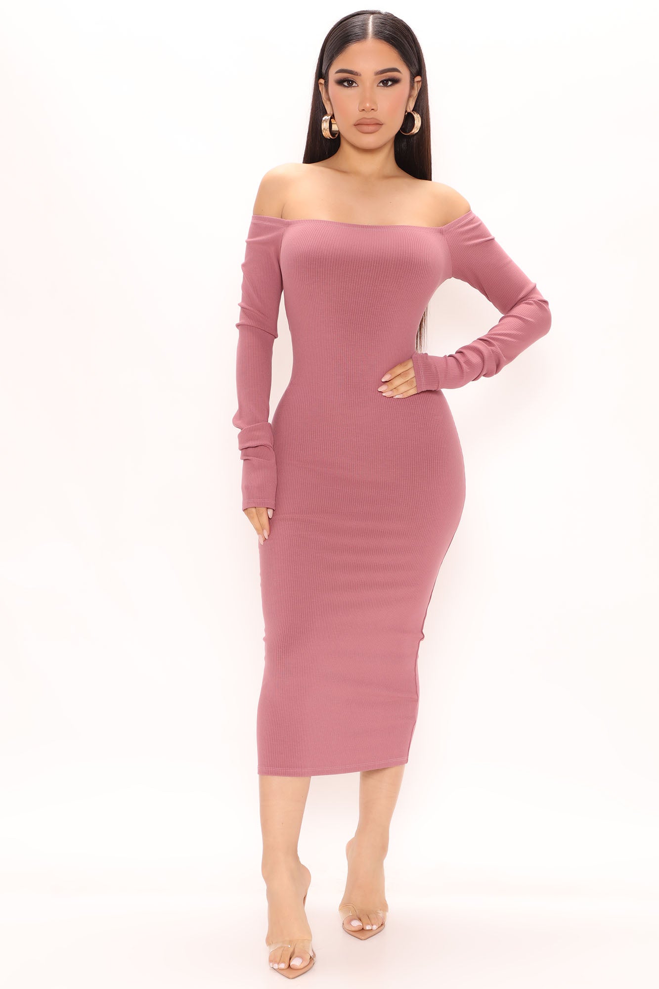 Off the shoulder clearance dress fashion nova