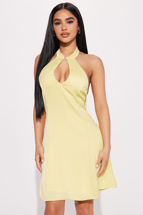 Celine yellow cheap dress