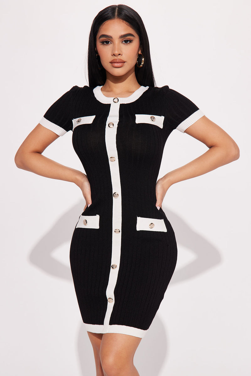 Working Girl Mini Dress - Black/combo | Fashion Nova, Dresses | Fashion ...