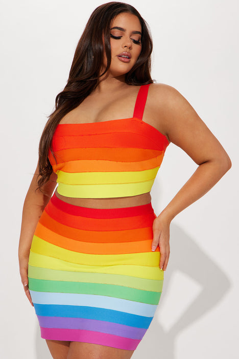 Fashion nova rainbow coat store