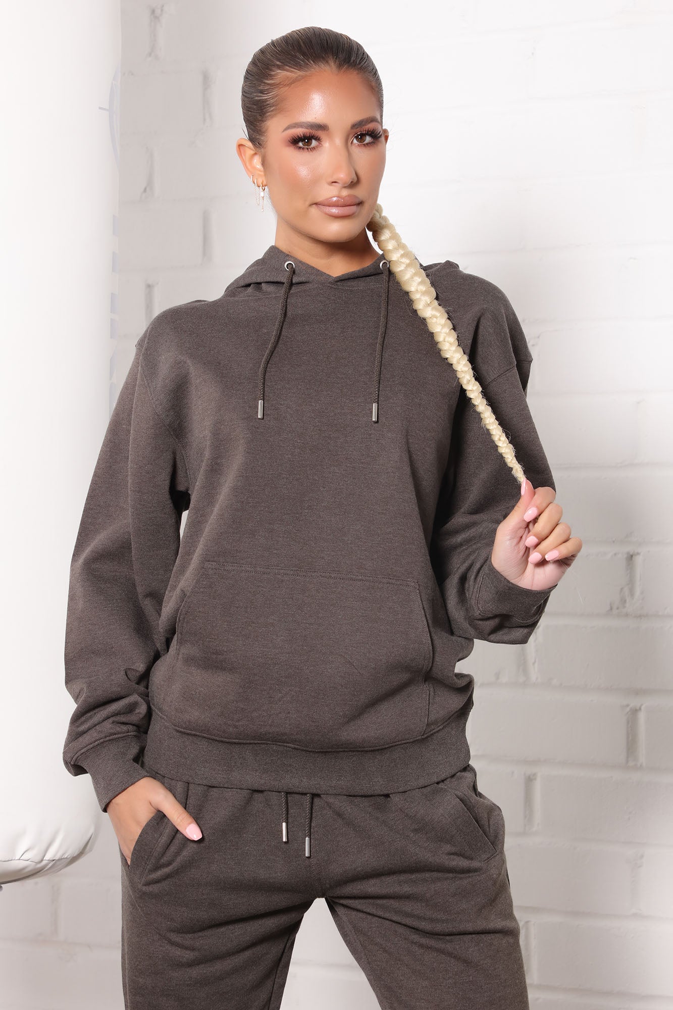 Sport Essential Hoodie Charcoal Fashion Nova Nova Sport Tops