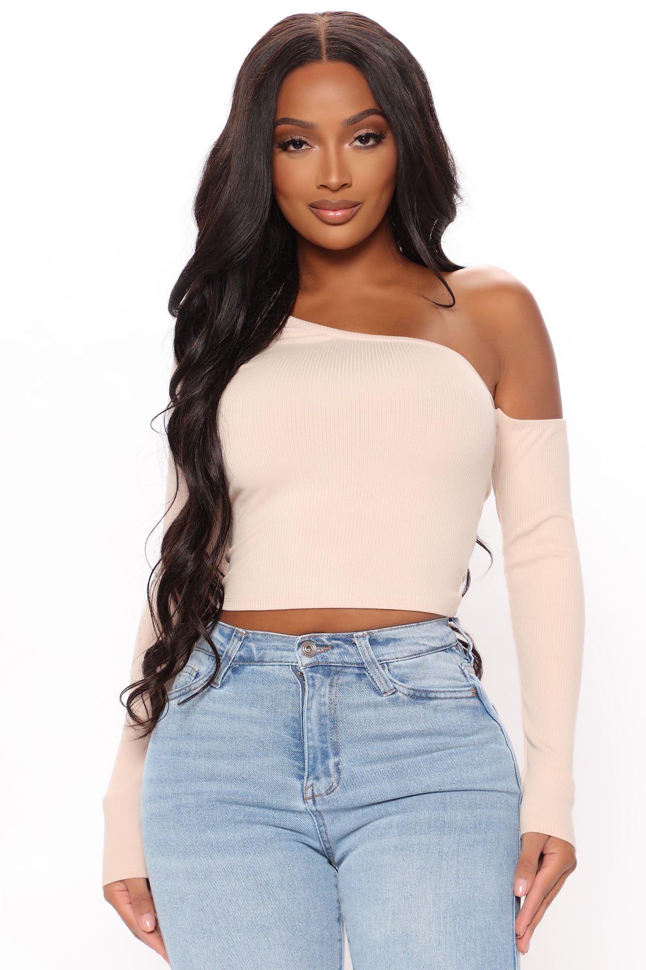 One shoulder crop top fashion nova 2025