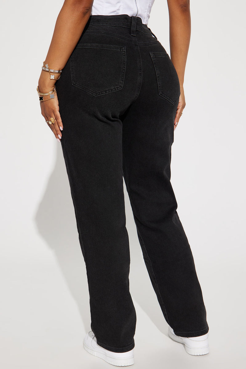 Nova 90's Baby Straight Leg Jean - Black | Fashion Nova, Jeans ...