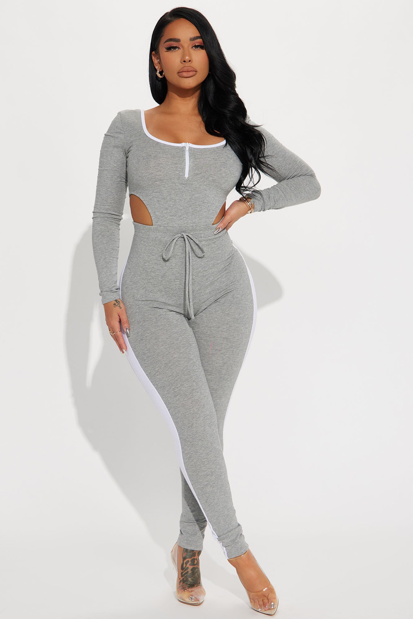 Long sleeve jumpsuit fashion hot sale nova