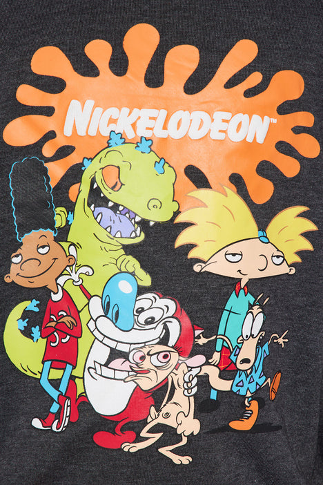 Mini Classic Nickelodeon Jogger Set Charcoal combo Fashion