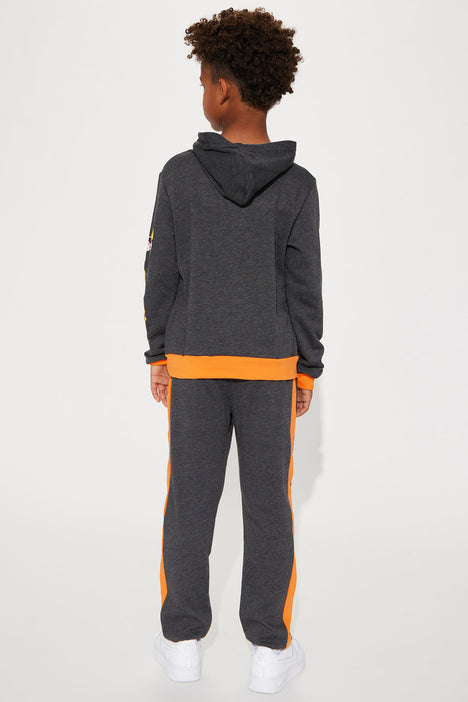Mini Classic Nickelodeon Jogger Set Charcoal combo Fashion