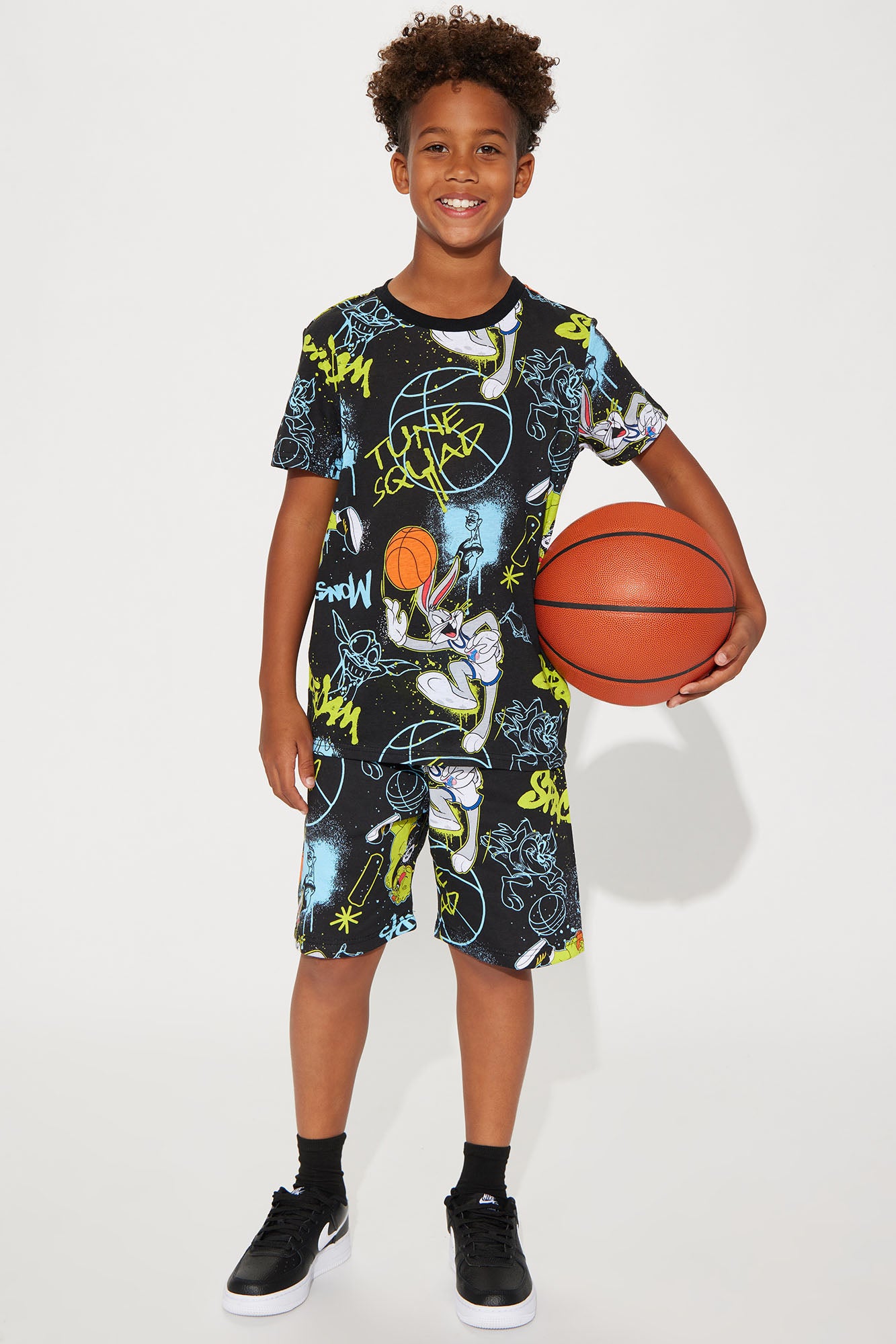 Boys Girls Space Jam 2 Jersey Clothes Tune Squad Basketball