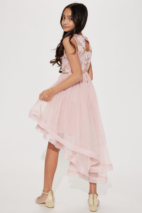Mini Ballerina Princess Midi Dress Rose Gold Fashion Nova