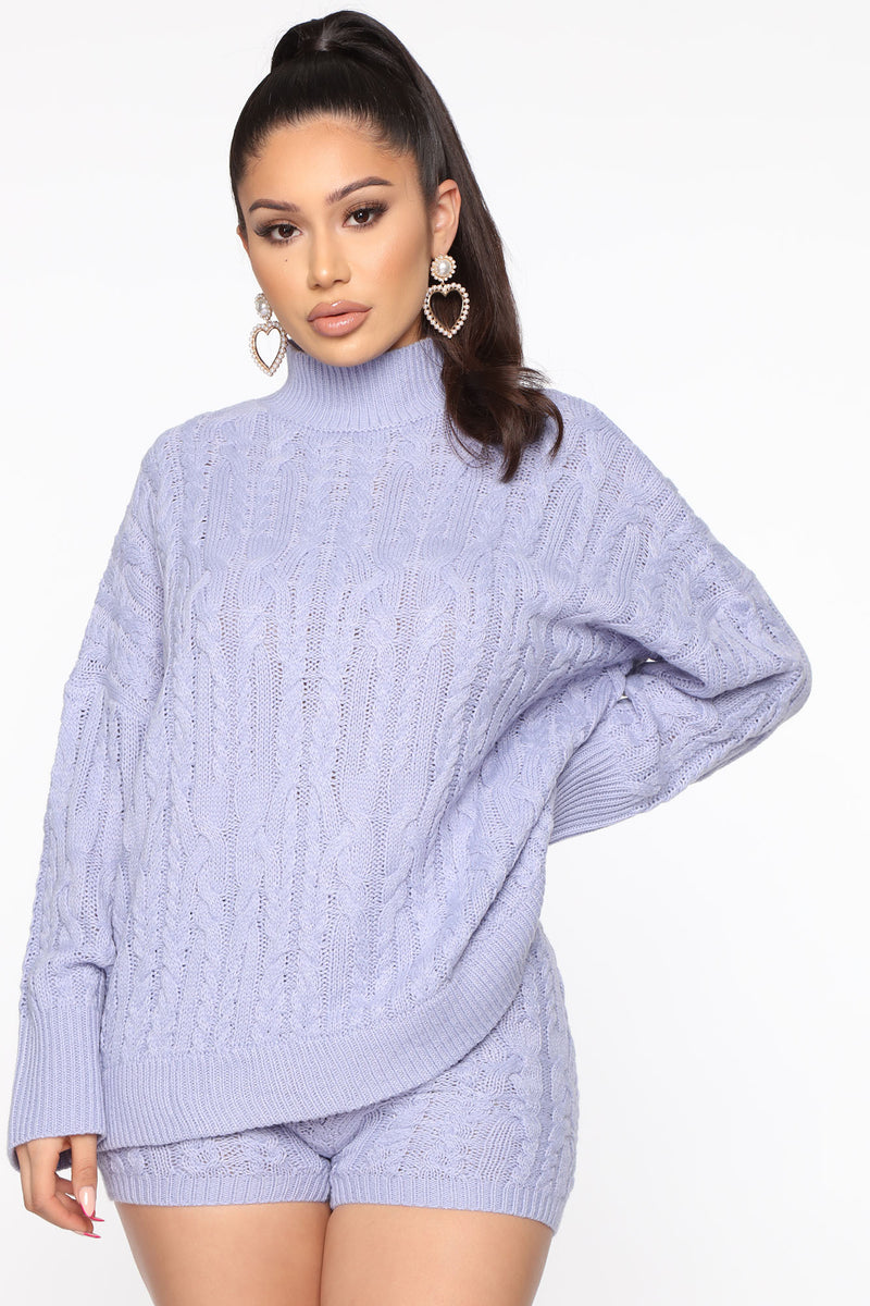 California Winter Sweater Short Set - Lavender | Fashion Nova, Matching ...
