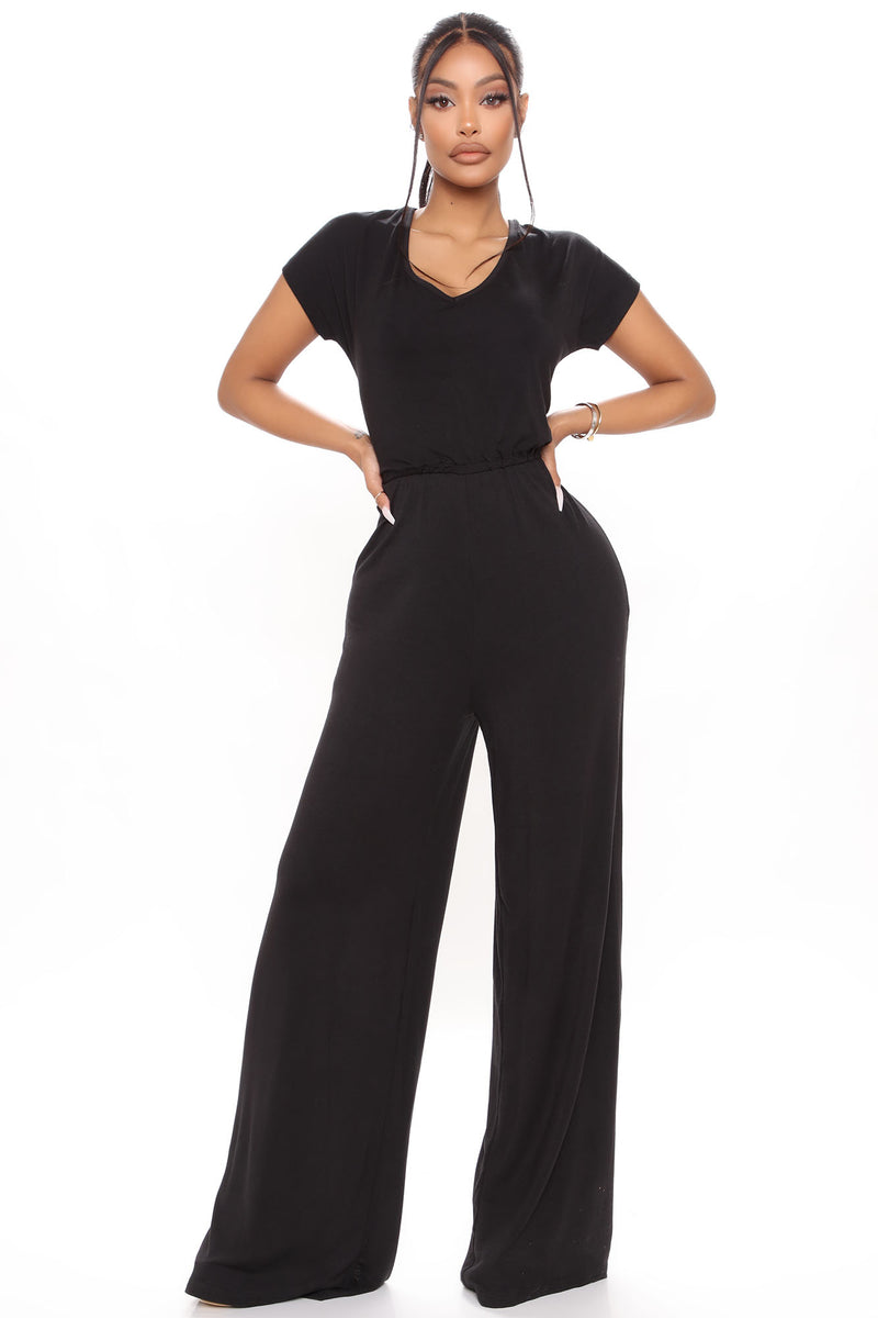 Mischa Short Sleeve Jumpsuit - Black | Fashion Nova, Jumpsuits ...