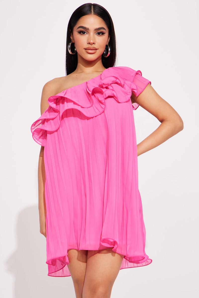 Candace Plisse Mini Dress - Hot Pink | Fashion Nova, Dresses | Fashion Nova