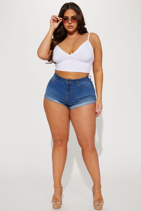Plus size jean cheap booty shorts