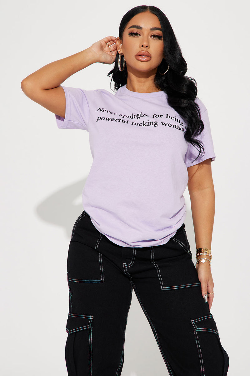 Girls Lavender Grl Pwr Print Sleeveless T-Shirt