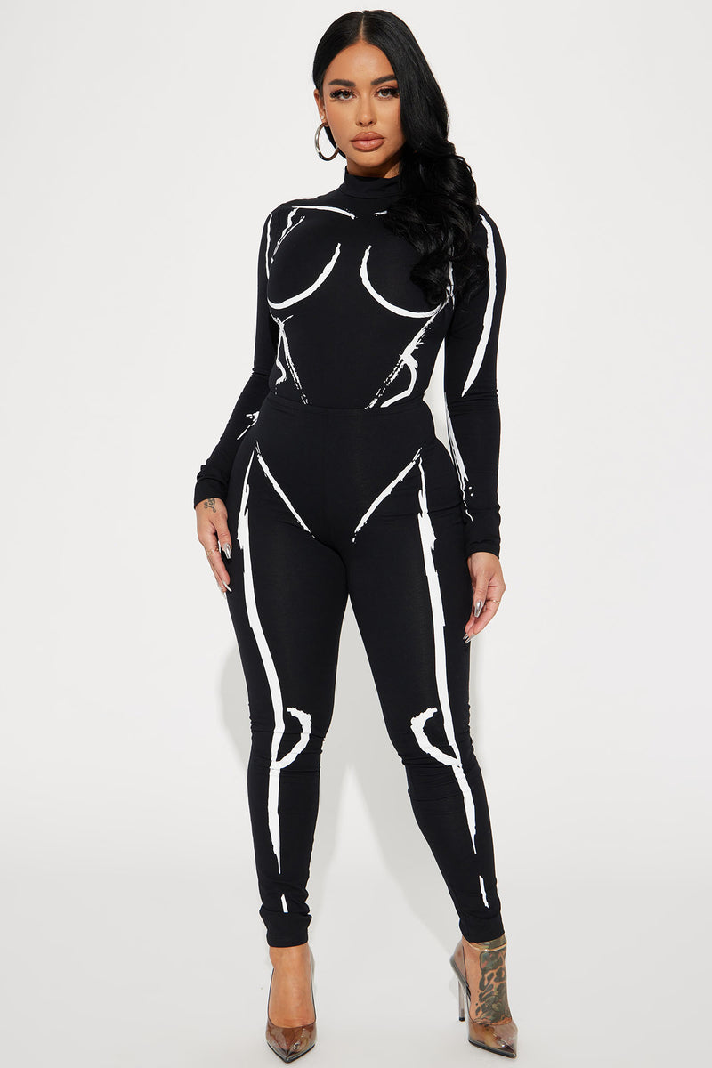 Feelin' The Body Heat Legging Set - Black | Fashion Nova, Matching Sets ...