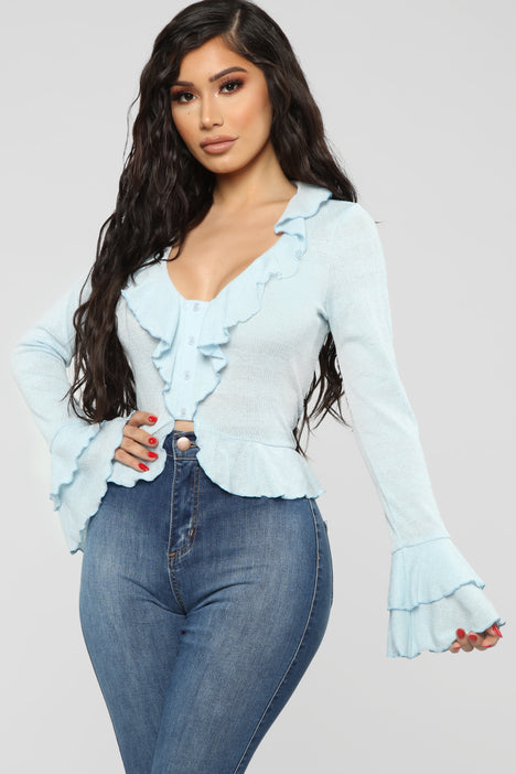 Fashion nova ruffle top store