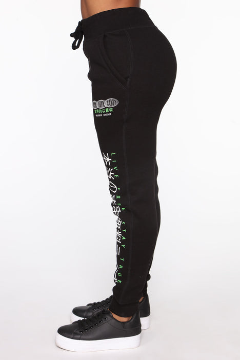 Fashion nova black clearance sweatpants