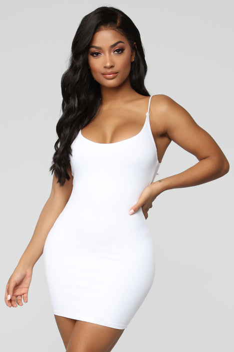 Fashion nova white bodycon hot sale dress
