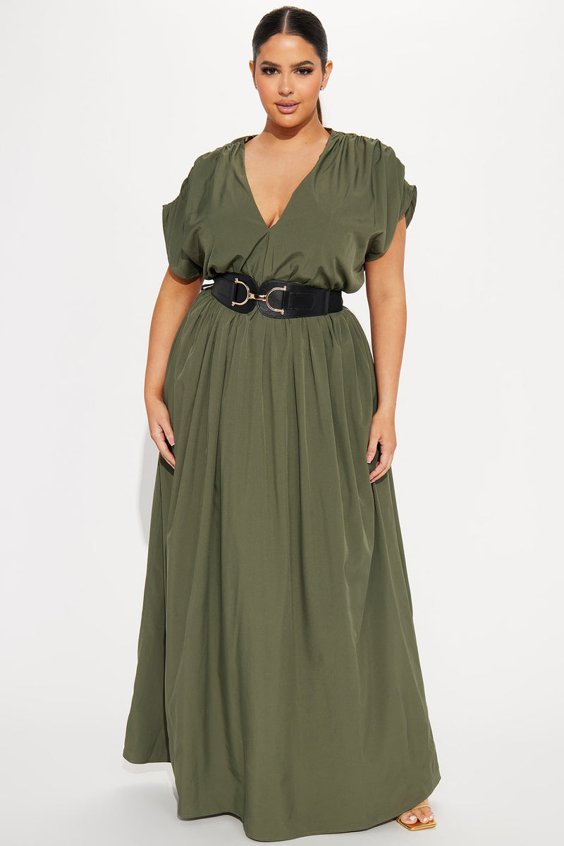 Amalia Maxi Dress - Olive | Fashion Nova, Dresses | Fashion Nova