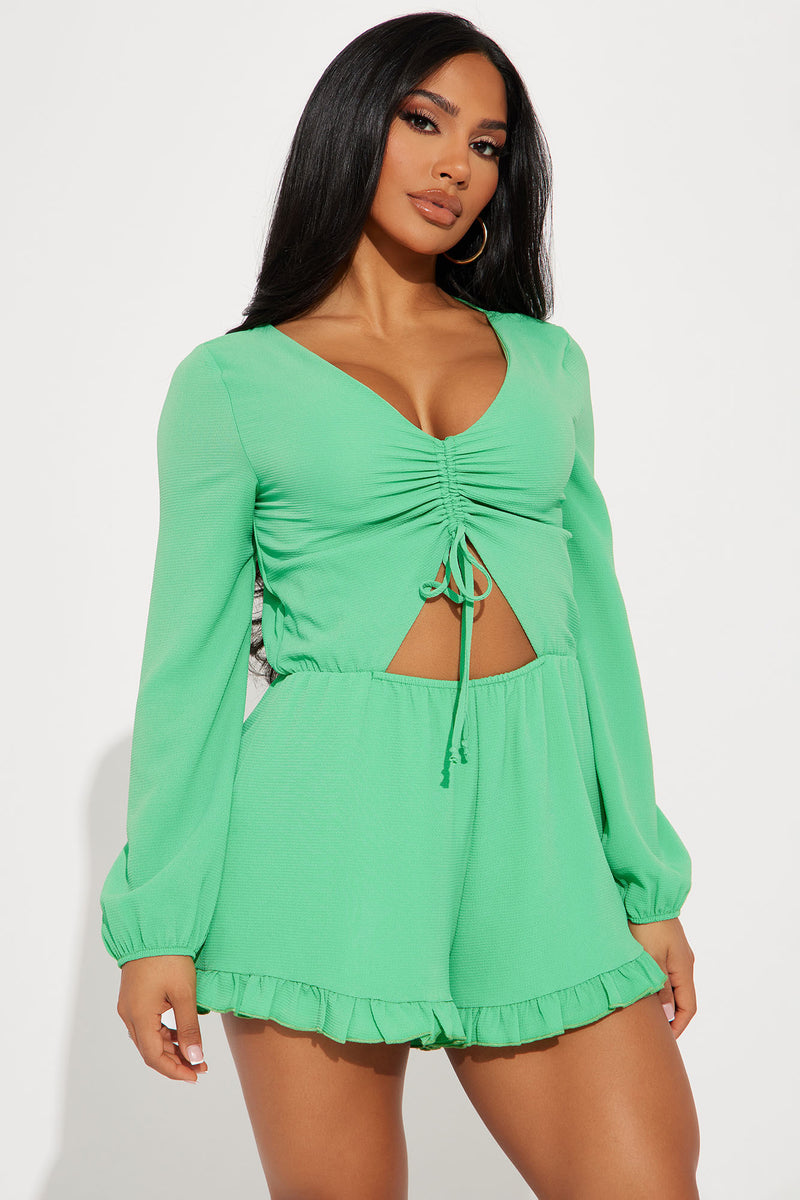 Kelli Romper - Green | Fashion Nova, Rompers | Fashion Nova